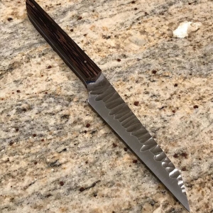 Chef Knife with textured blade